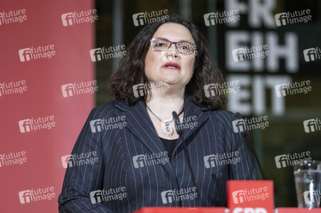 Pressestatement von Andres Nahles in Berlin