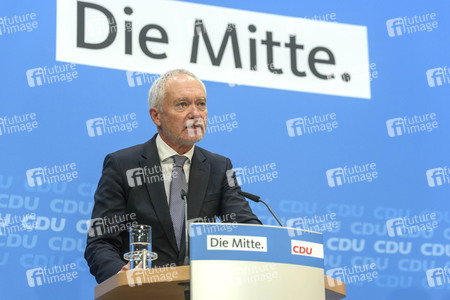 Pressekonferenz zur Klausurtagung der CDU in Berlin
