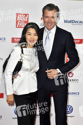 Goldene Bild der Frau 2018 in Hamburg