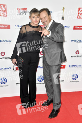 Goldene Bild der Frau 2018 in Hamburg