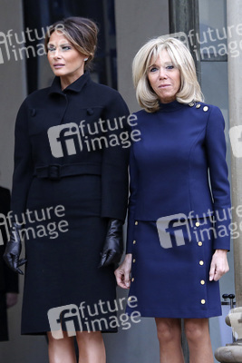 Brigitte Macron empfängt Melania Trump in Paris