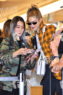 Ankunft von Gigi Hadid in Tokio