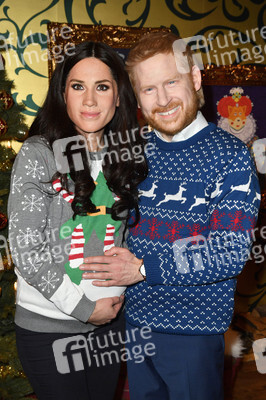 Präsentation der Live-Figuren von Meghan und Harry in Berlin