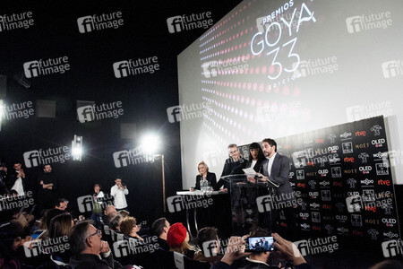 Bekanntgane der Nominierten der Premios Goya in Madrid