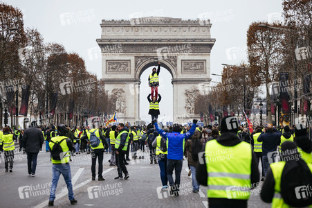 Gelbwesten-Protest in Paris
