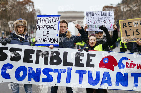 Gelbwesten-Protest in Paris