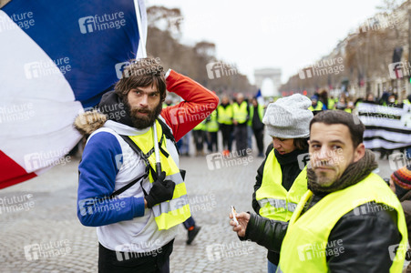 Gelbwesten-Protest in Paris