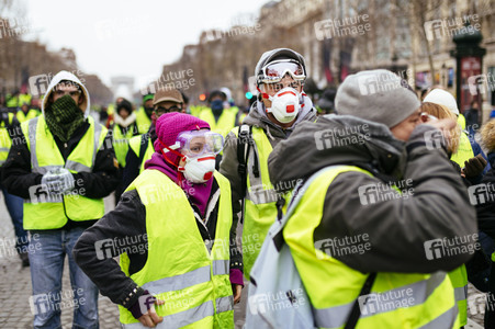 Gelbwesten-Protest in Paris
