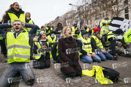 Gelbwesten-Protest in Paris