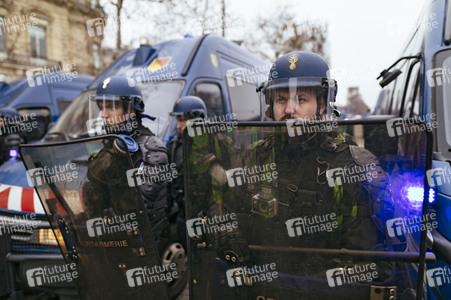 Gelbwesten-Protest in Paris