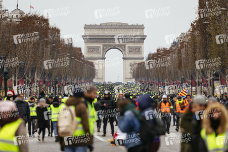 Gelbwesten-Protest in Paris