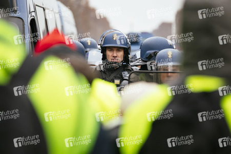 Gelbwesten-Protest in Paris