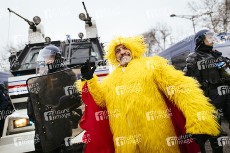 Gelbwesten-Protest in Paris