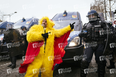 Gelbwesten-Protest in Paris
