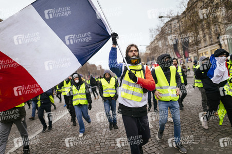 Gelbwesten-Protest in Paris