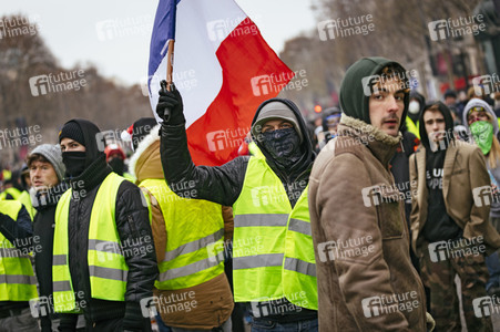 Gelbwesten-Protest in Paris