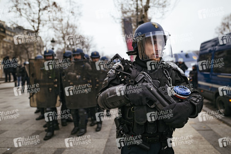 Gelbwesten-Protest in Paris