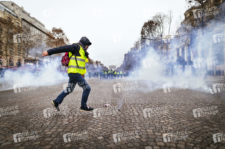 Gelbwesten-Protest in Paris