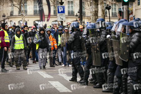 Gelbwesten-Protest in Paris