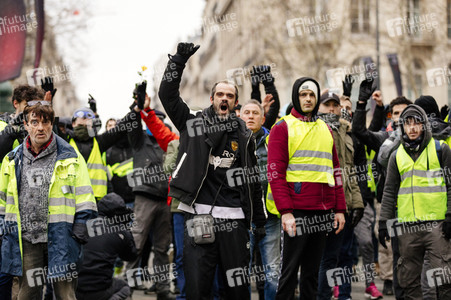 Gelbwesten-Protest in Paris