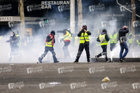 Gelbwesten-Protest in Paris