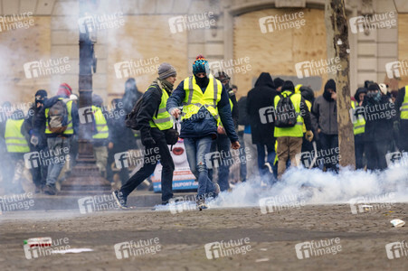 Gelbwesten-Protest in Paris