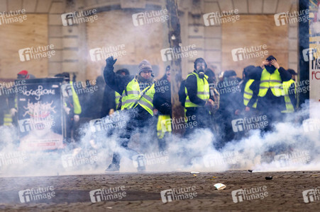 Gelbwesten-Protest in Paris