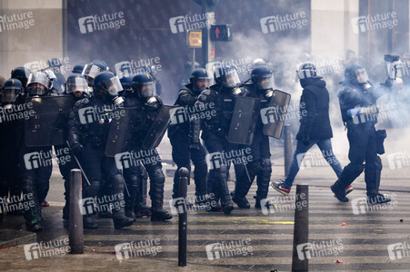 Gelbwesten-Protest in Paris