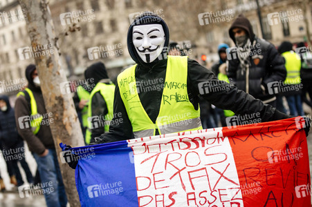 Gelbwesten-Protest in Paris