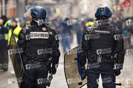 Gelbwesten-Protest in Paris
