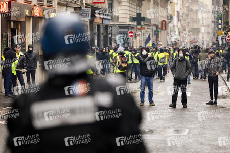 Gelbwesten-Protest in Paris