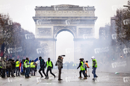Gelbwesten-Protest in Paris