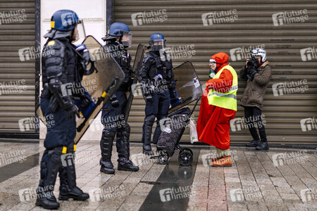 Gelbwesten-Protest in Paris