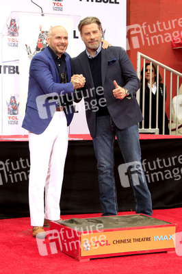 Hand and Footprint Ceremony mit Pitbull in Los Angeles