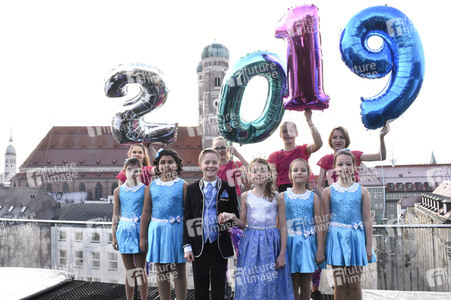 Photocall mit den Narrhalla Prinzenpaaren 2019 in München