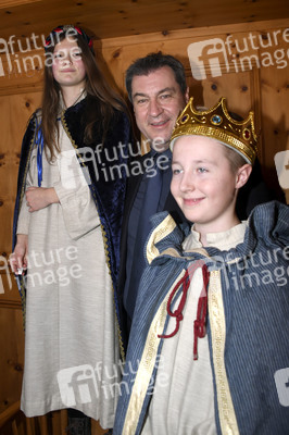 Die Sternsinger bei Markus Söder in München