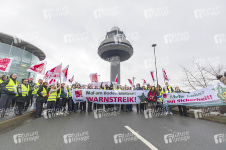 Verdi Warnstreik des Sicherheitspersonals am Flughafen Hannover