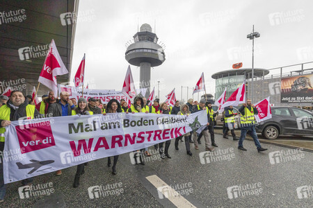 Verdi Warnstreik des Sicherheitspersonals am Flughafen Hannover
