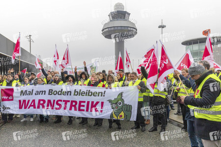 Verdi Warnstreik des Sicherheitspersonals am Flughafen Hannover