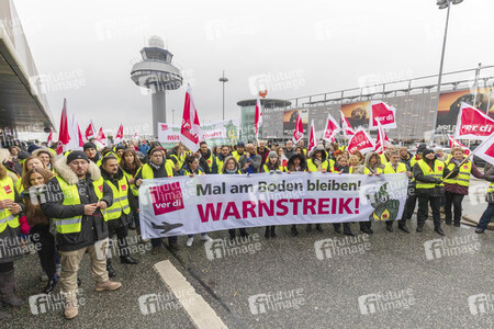 Verdi Warnstreik des Sicherheitspersonals am Flughafen Hannover