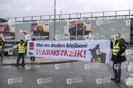 Verdi Warnstreik des Sicherheitspersonals am Flughafen Hannover