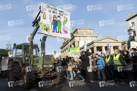 Demonstration 'Wir haben es satt!' in Berlin