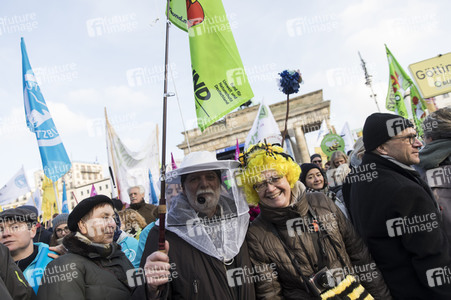 Demonstration 'Wir haben es satt!' in Berlin