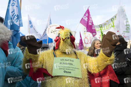 Demonstration 'Wir haben es satt!' in Berlin