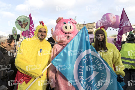 Demonstration 'Wir haben es satt!' in Berlin