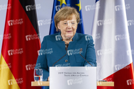 Erneuerung des deutsch-französischen Freundschaftsvertrages in Aachen