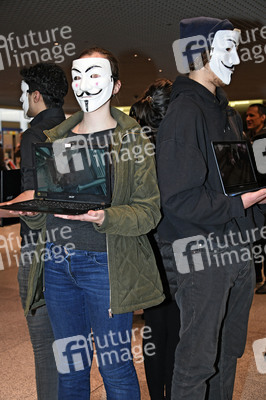 Anonymous for the Voiceless - Aktion in München