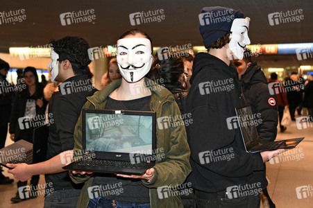 Anonymous for the Voiceless - Aktion in München