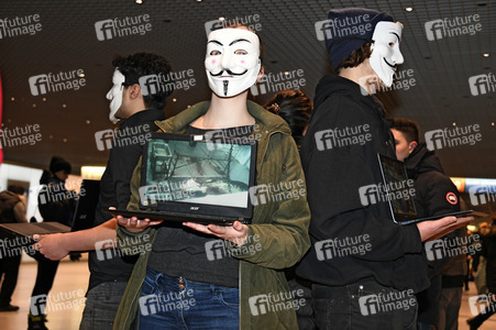 Anonymous for the Voiceless - Aktion in München