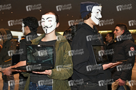 Anonymous for the Voiceless - Aktion in München